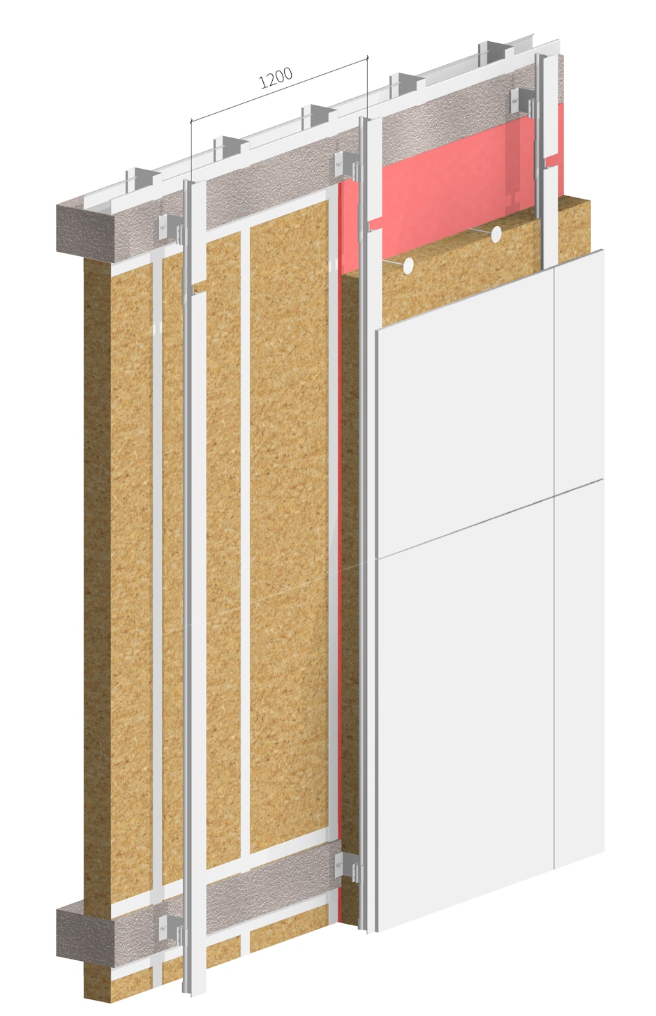 Cladding 3 D Close up 2