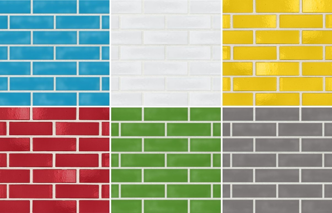 Glazed Brick Collage