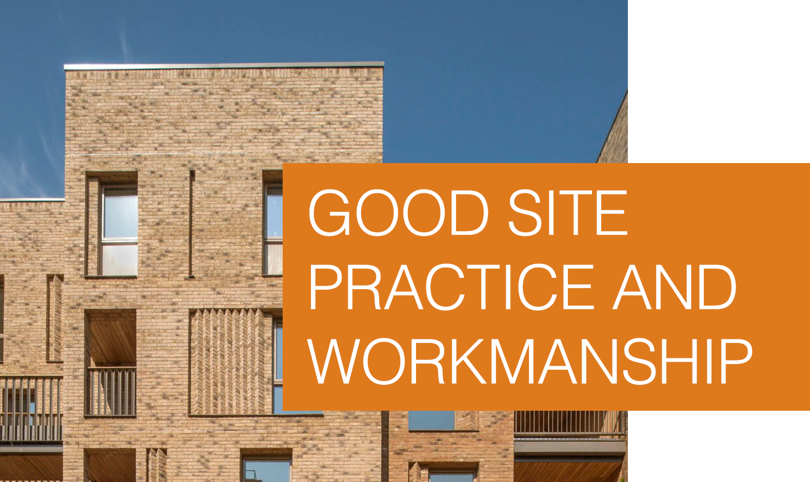 Good Site Practice and Workmanship