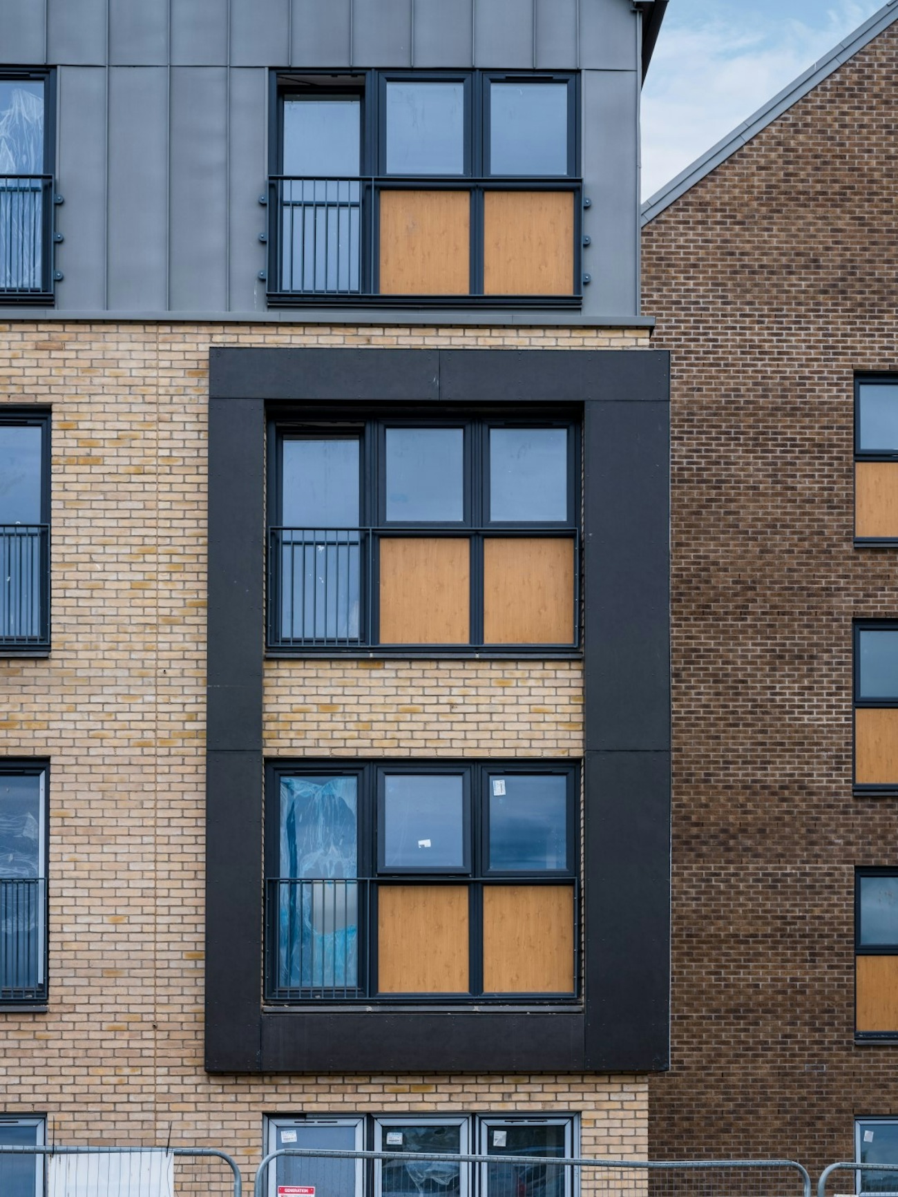 Primrose Street - Fibre cement cladding and facing bricks