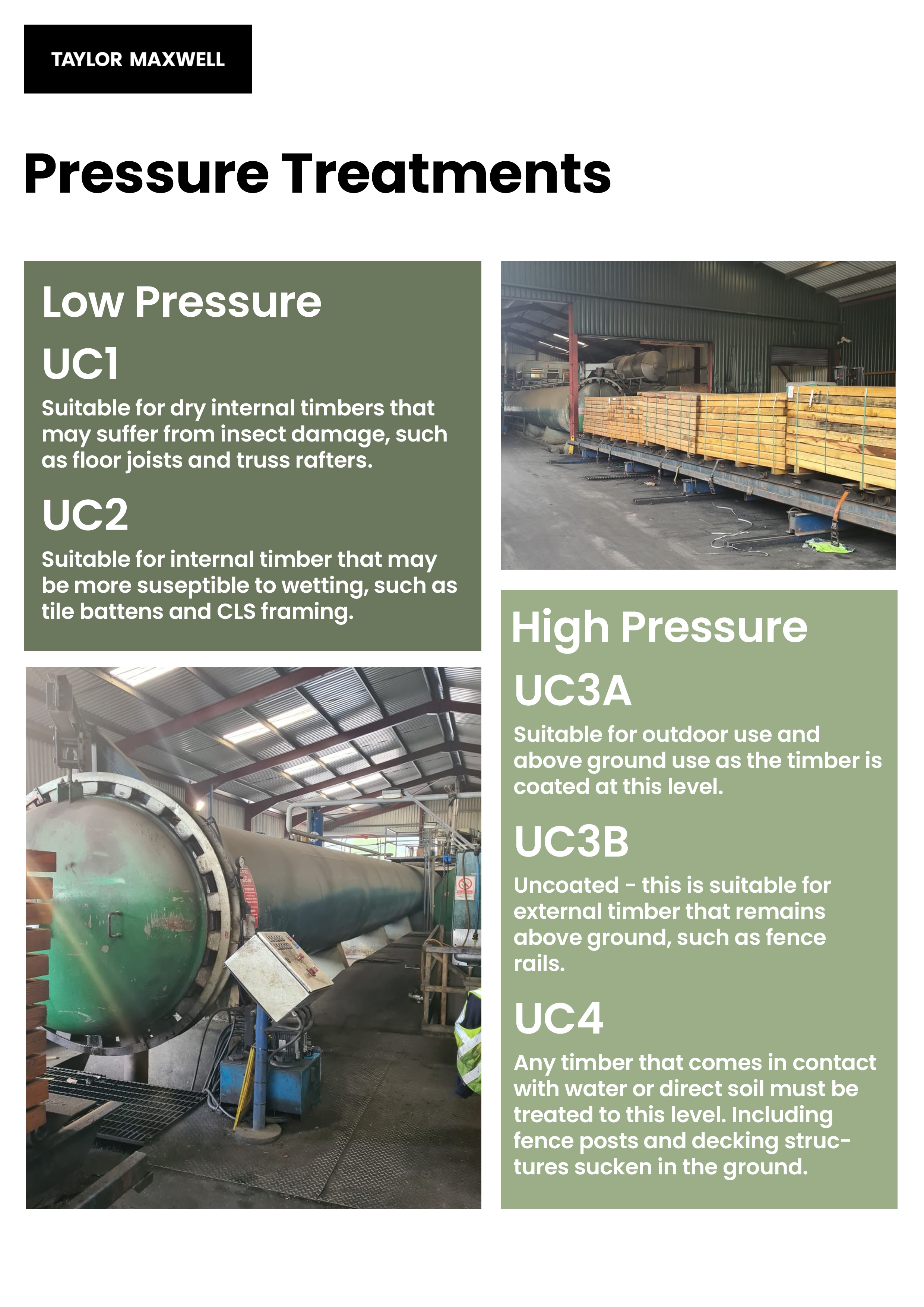 Treatments UC1 to UC4 1