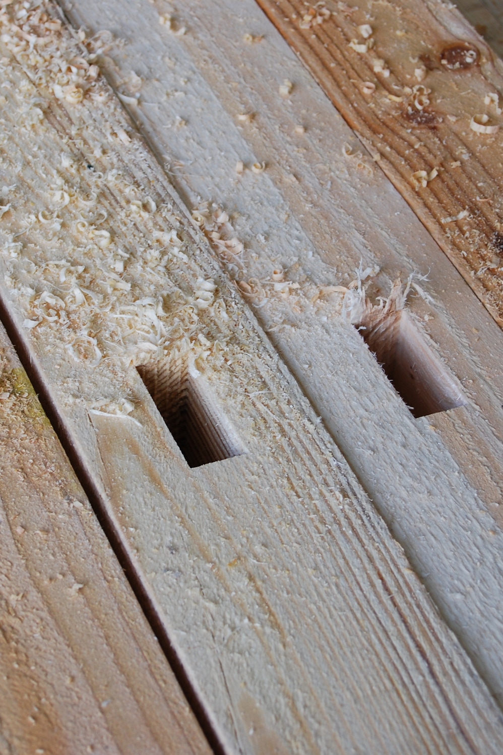 Fencing notched posts post and rail