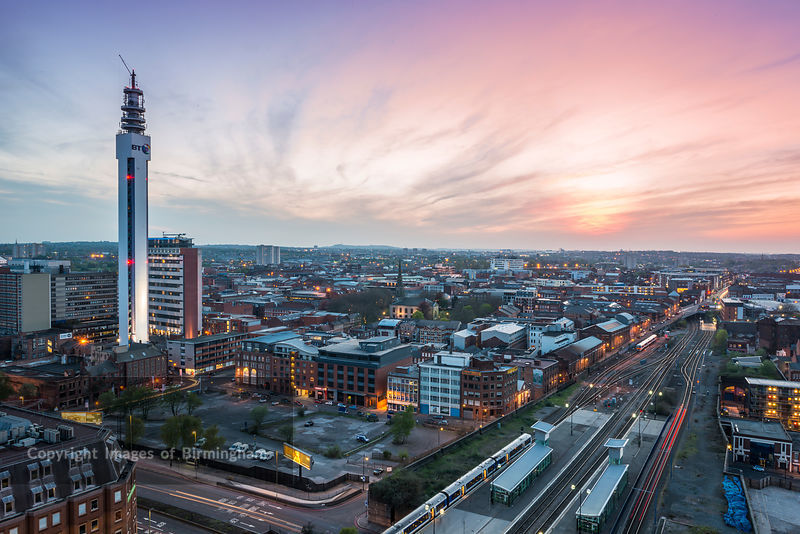 Aerial Jewellery Quarter Birmingham