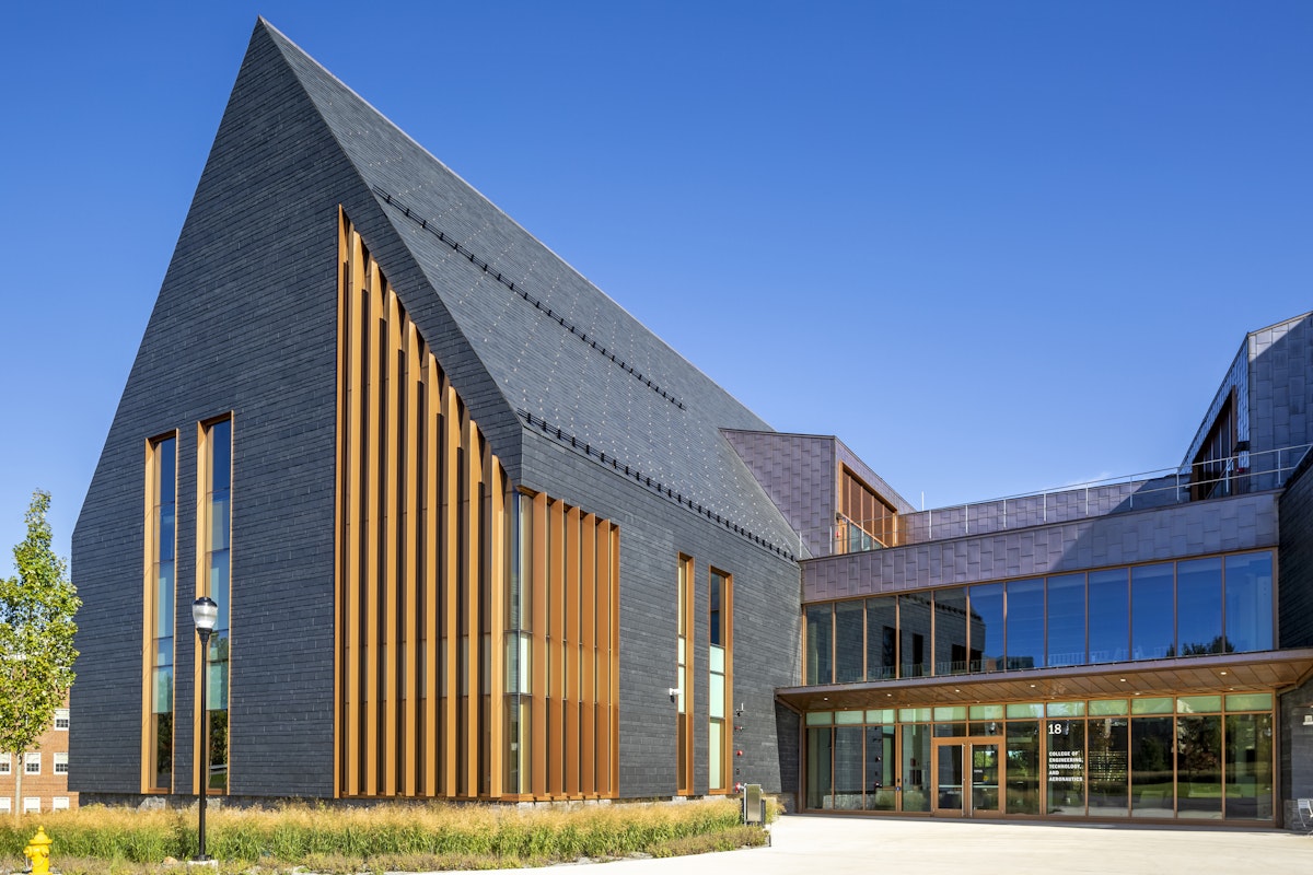 Cupaclad Slate Cladding installed at SNHU College, USA